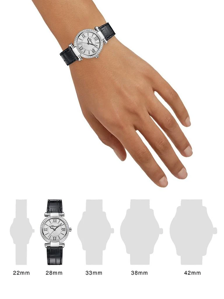 商品Chopard|Imperiale 钻石, 紫蓝宝石&不锈钢鳄鱼皮腕表,价格¥72381,第2张图片详细描述