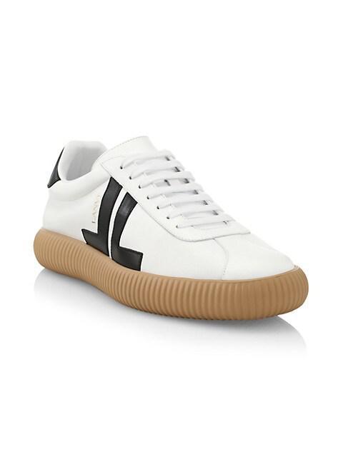 商品Lanvin|Glen Arpege Low-Top Leather Sneakers,价格¥3274,第4张图片详细描述