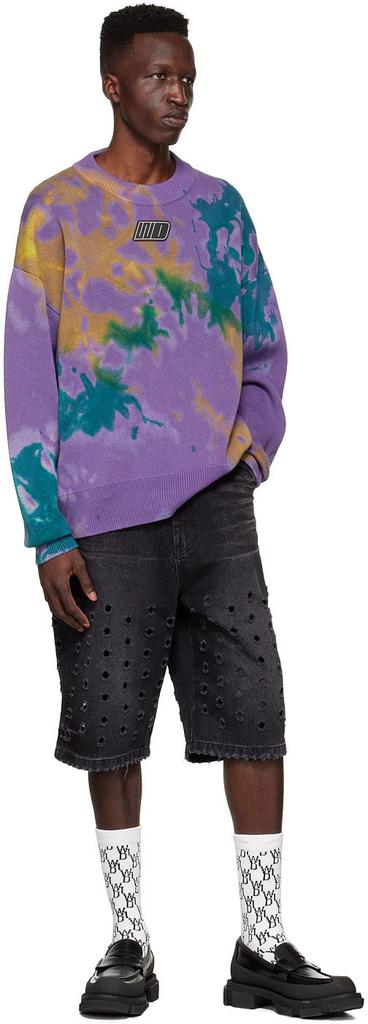 Purple Cotton Sweater商品第4张图片规格展示