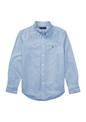 商品Ralph Lauren|大童款 棉质牛津衬衣,价格¥418,第1张图片