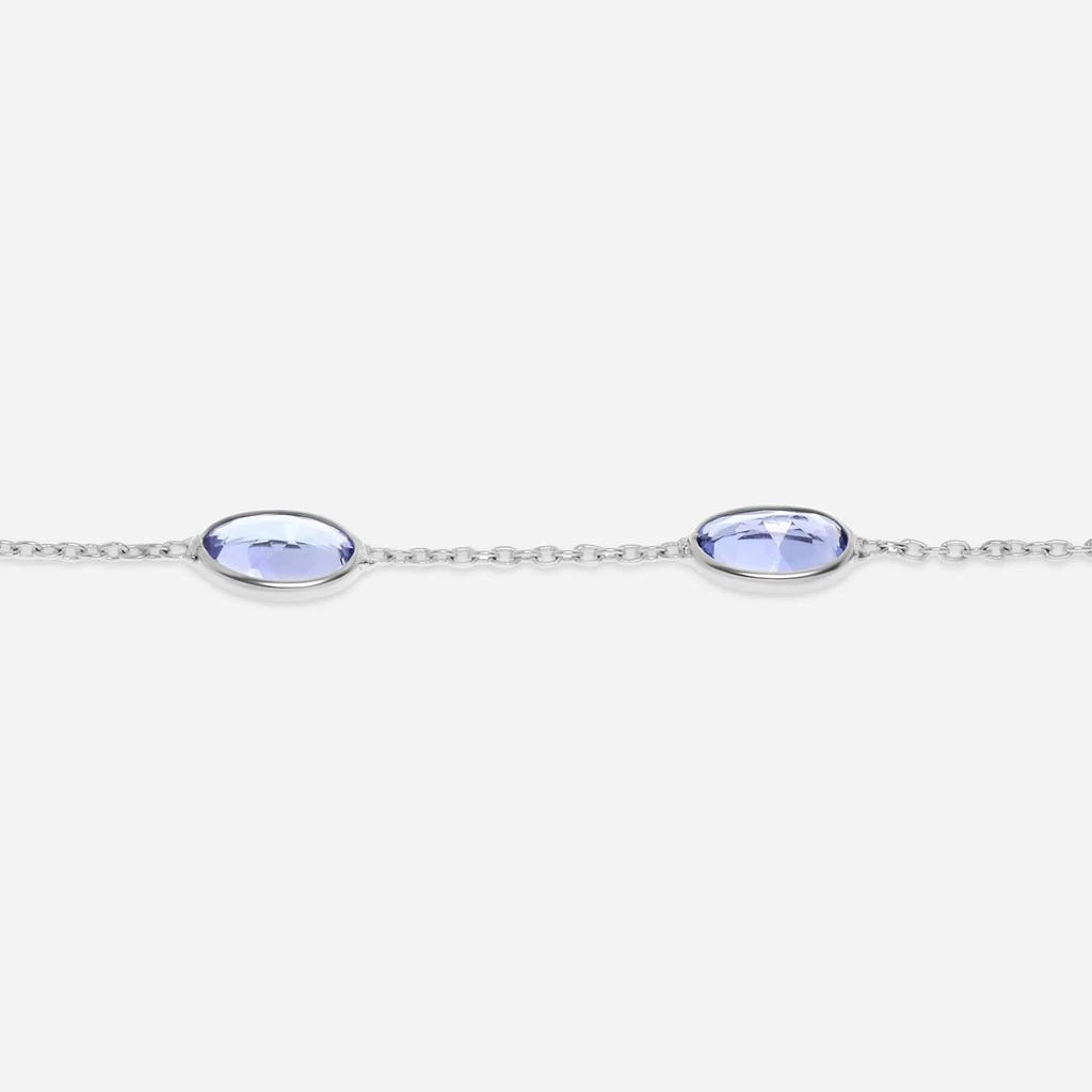 商品SuperOro|Superoro 18K White Gold, Tanzanite Gemtstone Bracelet,价格¥11316,第4张图片详细描述