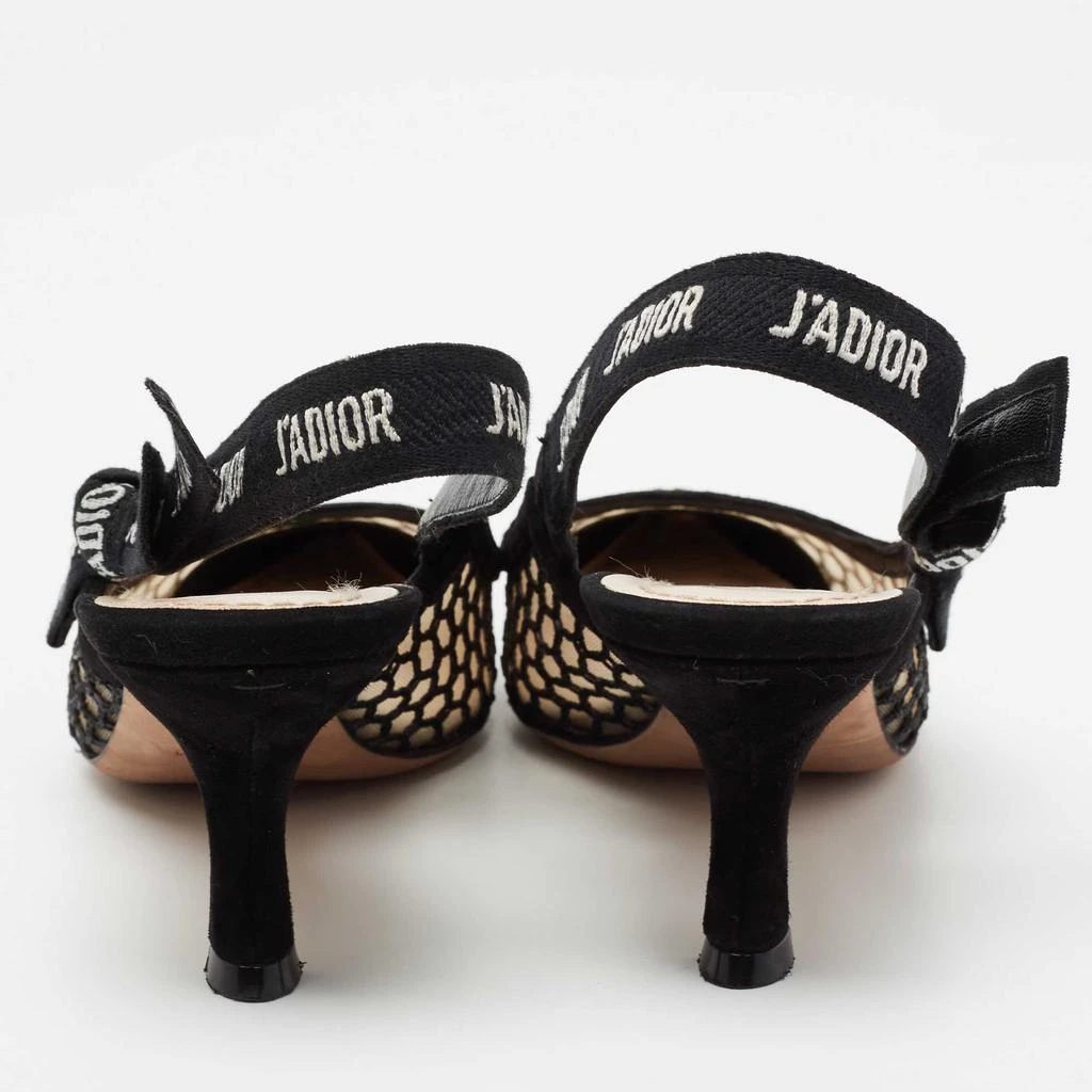 商品[二手商品] Dior|Dior Black Net and Suede Trim J'Adior Slingback Pumps Size 36.5,价格¥4091,第5张图片详细描述