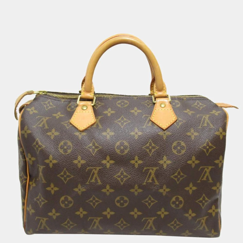 商品[二手商品] Louis Vuitton|Louis Vuitton Brown Monogram Canvas Speedy 30 Satchel Bag ,价格¥8750,第3张图片详细描述