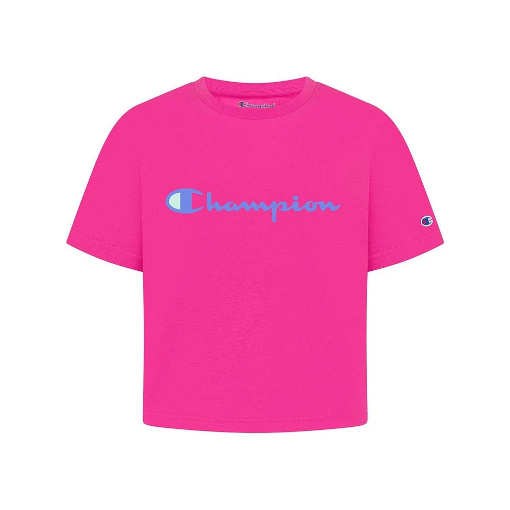 商品CHAMPION|Big Girls Boxy Original Script Short Sleeve T-shirt,价格¥90,第1张图片