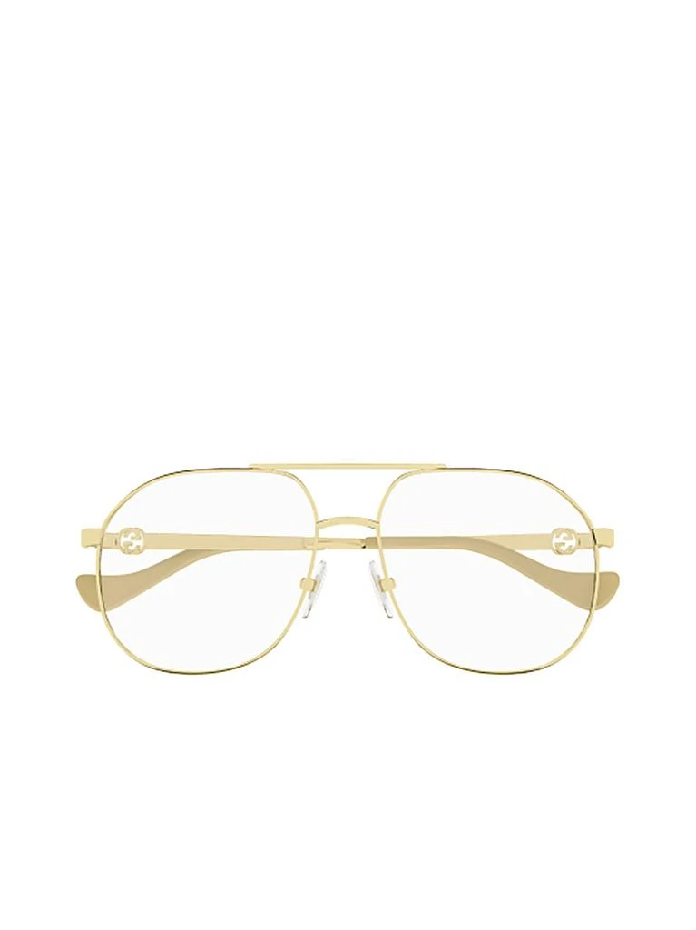 商品Gucci|Gucci Eyewear Aviator Frame Glasses,价格¥2222,第1张图片