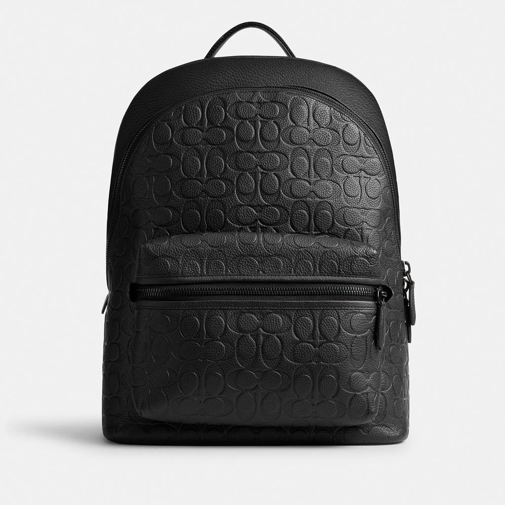 商品Coach|Coach Charter Signature Debossed Pebble Leather Backpack,价格¥3119,第1张图片