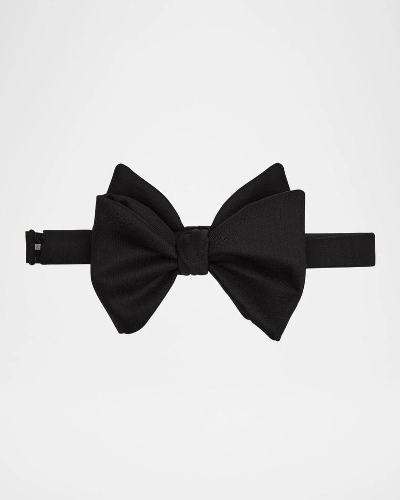 商品Dunhill|Men's Wool and Mohair Faille Butterfly Bow Tie,价格¥1241,第1张图片