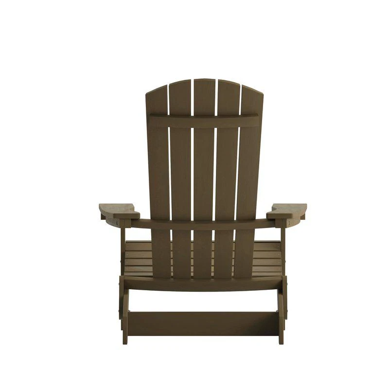 商品Merrick Lane|Riviera Poly Resin Folding Adirondack Lounge Chair All-Weather Indoor/Outdoor Patio Chair,价格¥1261,第1张图片