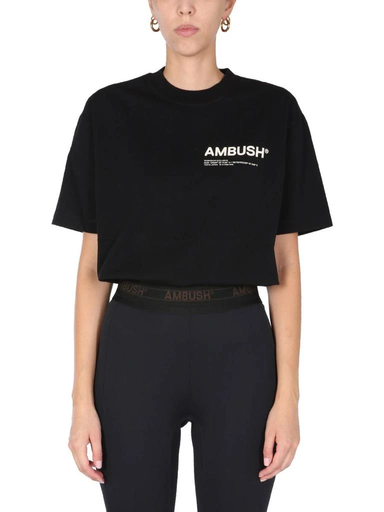 商品Ambush|T-SHIRT WITH LOGO PRINT,价格¥876,第2张图片详细描述