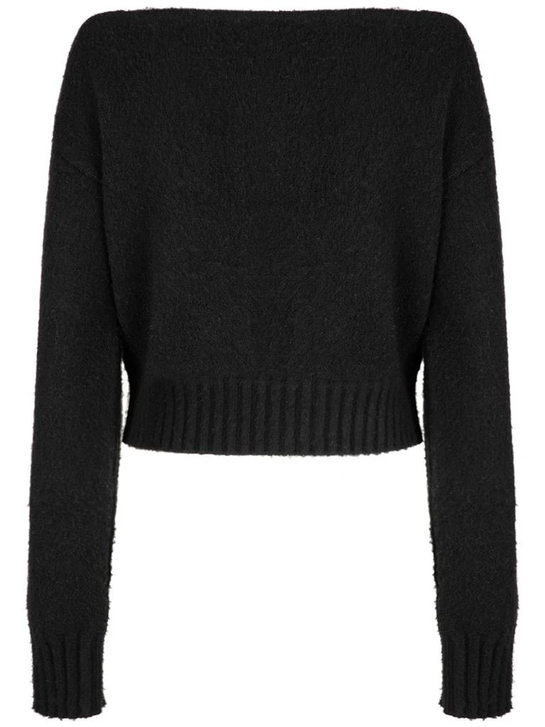 商品Balmain|Logo Wool Blend Knit Off-shoulder Jumper,价格¥7102,第2张图片详细描述