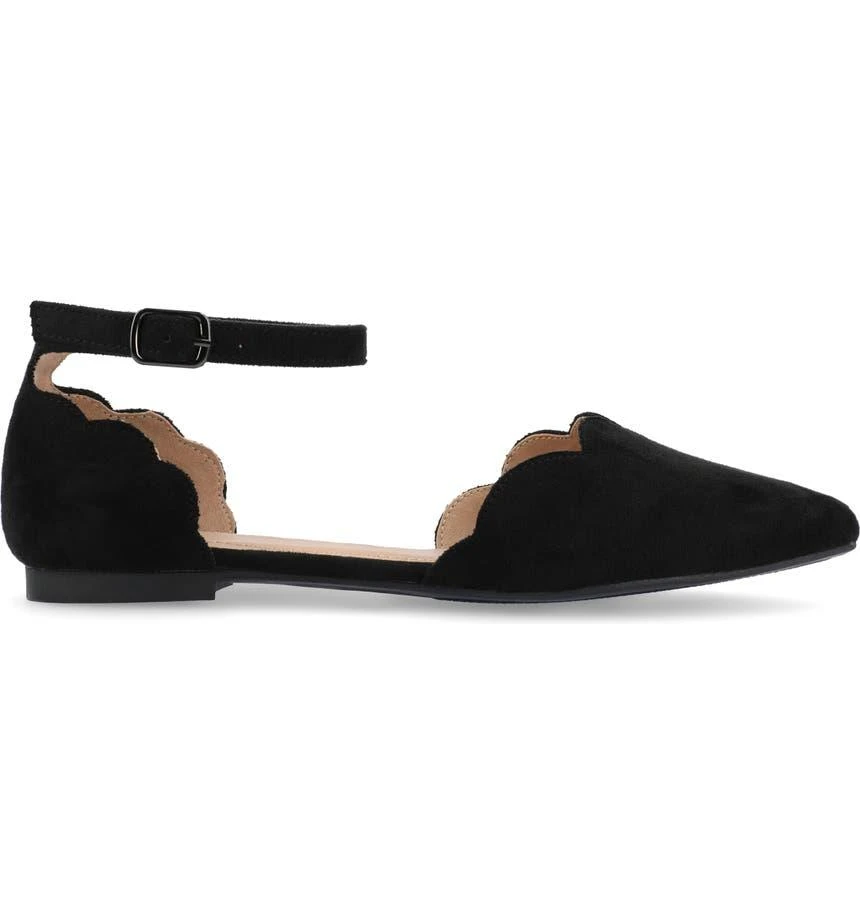 商品Journee Collection|Lana Ankle Strap Flat - Wide Width,价格¥368,第4张图片详细描述