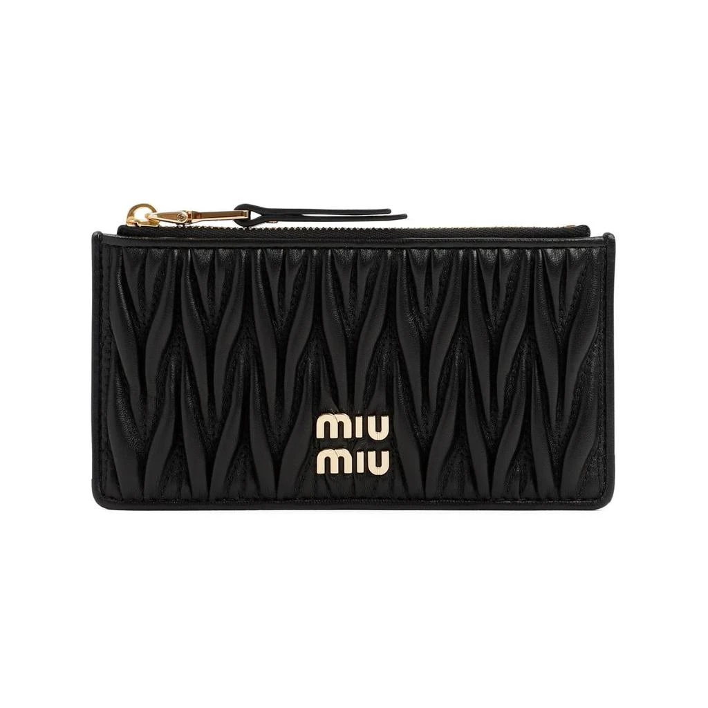 商品Miu Miu|MIU MIU  MATELASSÉ LEATHER POUCH SMALLLEATHERGOODS,价格¥2487,第1张图片