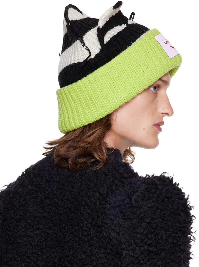 商品Charles Jeffrey Loverboy|SSENSE Exclusive Black Supersized Chunky Ears Beanie,价格¥1665,第3张图片详细描述