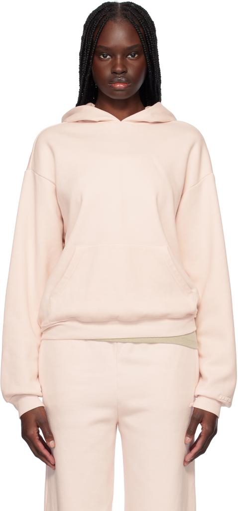 SKIMS | Pink Cotton Fleece Classic Hoodie 332.63元 商品图片