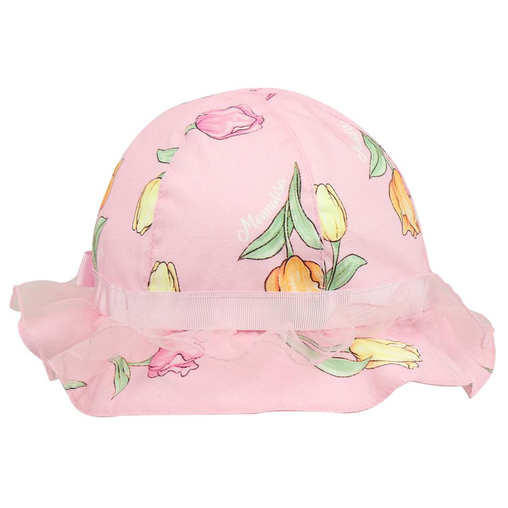 Pink Tulip Pattern Baby Hat商品第3张图片规格展示