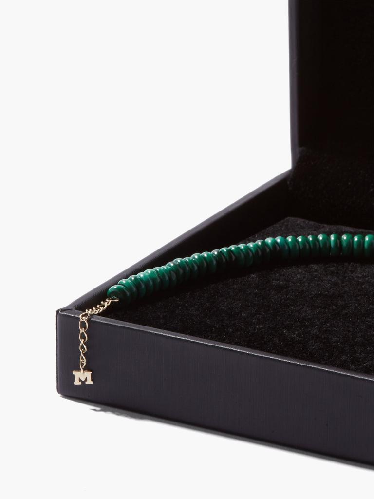 商品MATEO|Diamond, malachite & 14kt gold bracelet,价格¥6271,第7张图片详细描述