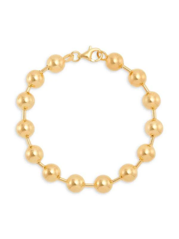 商品Saks Fifth Avenue|18K Goldplated Silver Beaded Bracelet,价格¥924,第3张图片详细描述