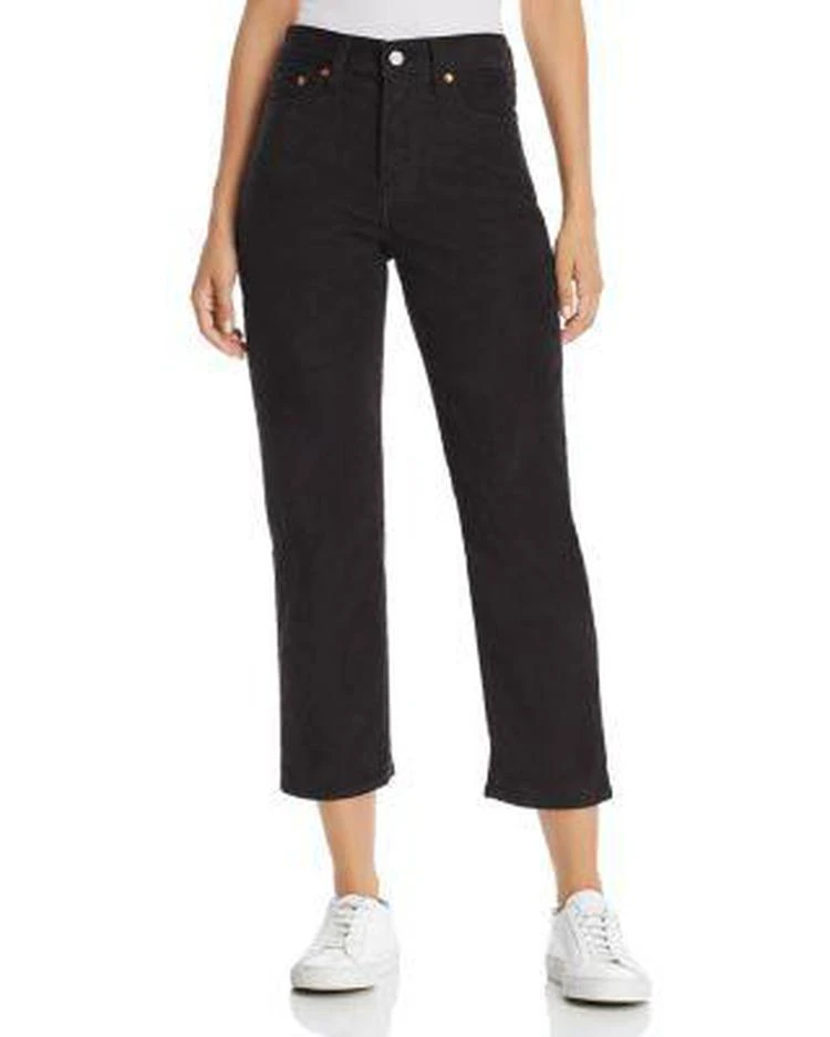 商品Levi's|Wedgie Straight Corduroy Jeans in Black,价格¥437,第1张图片