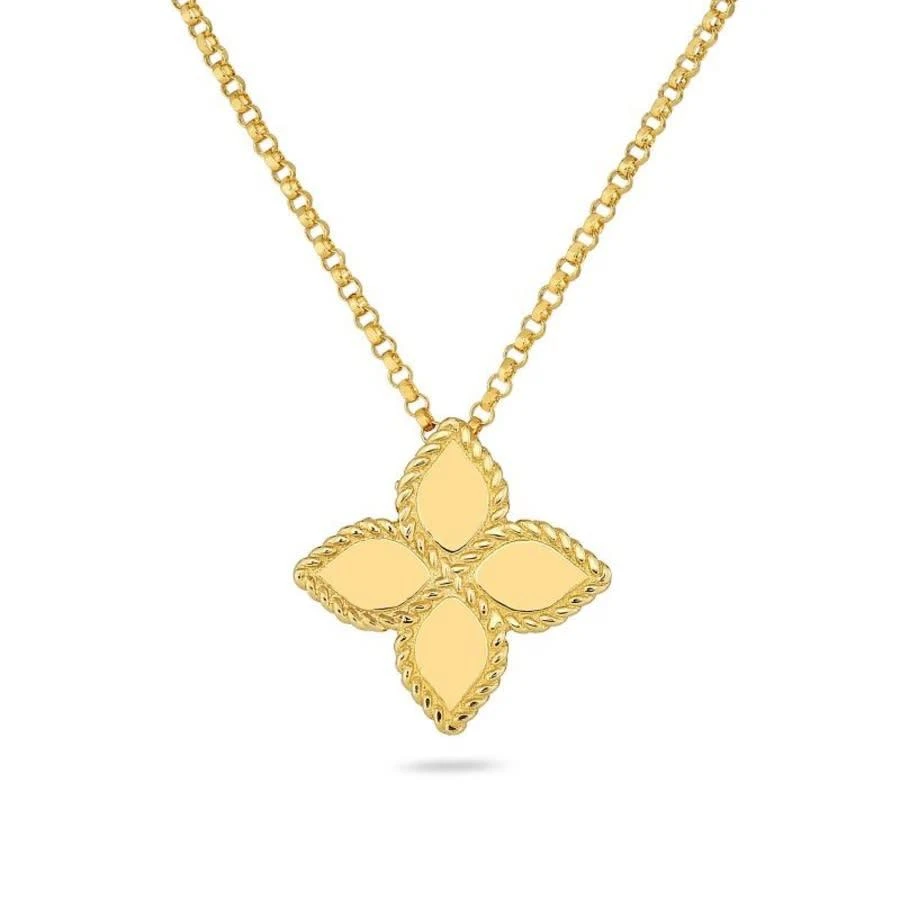 商品Roberto Coin|18K Yellow Gold Medium Princess Flower Pendant Necklace,价格¥8502,第1张图片