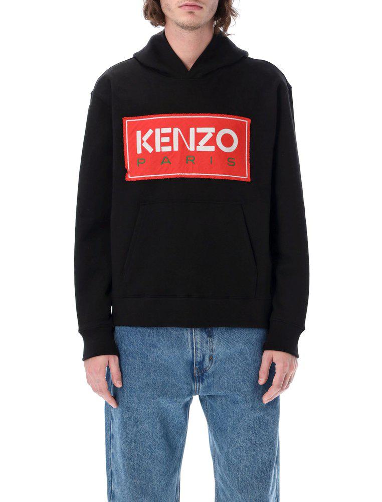 Kenzo Logo Detailed Long-Sleeved Hoodie商品第1张图片规格展示