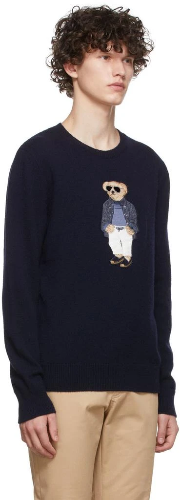 商品Ralph Lauren|Navy Polo Bear Sweater,价格¥4640,第2张图片详细描述