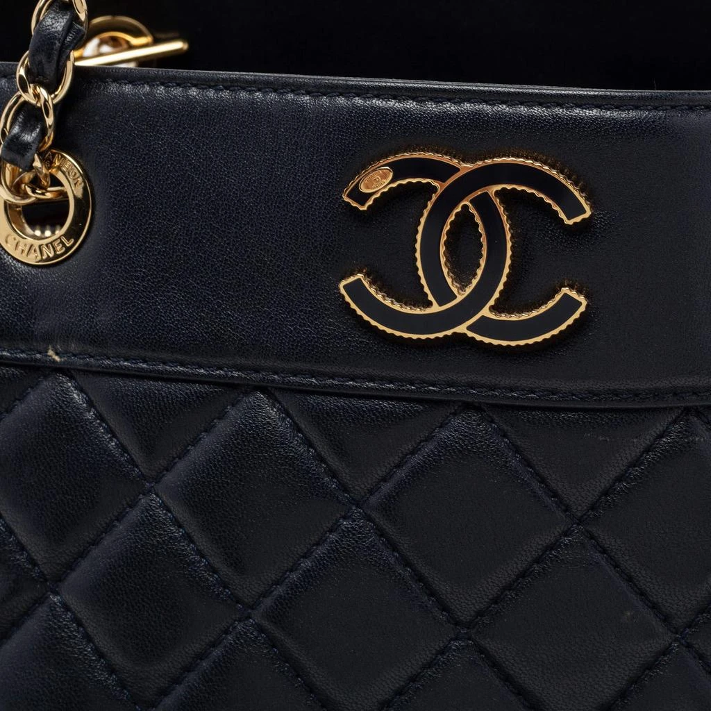 商品[二手商品] Chanel|Chanel Blue Quilted Leather Large Shopper Tote,价格¥13120,第5张图片详细描述