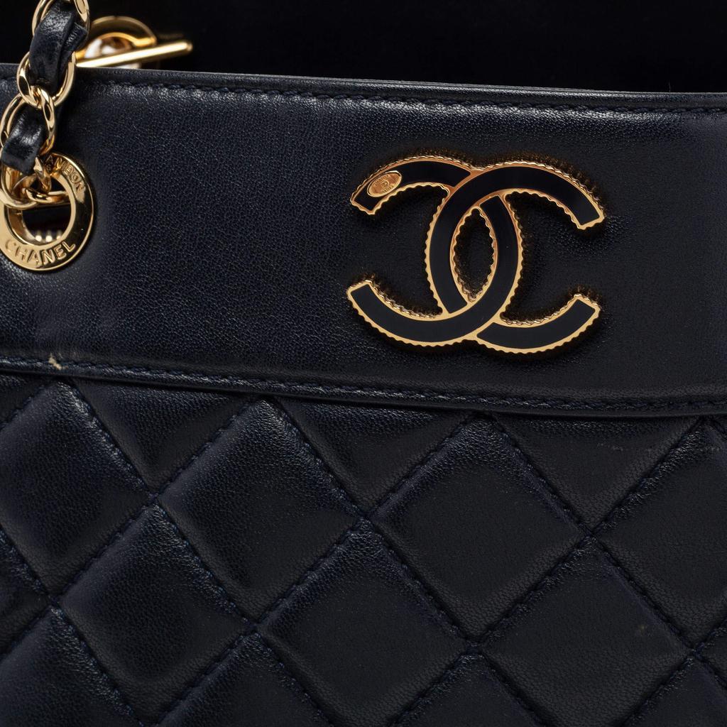 商品[二手商品] Chanel|Chanel Blue Quilted Leather Large Shopper Tote,价格¥15667,第7张图片详细描述
