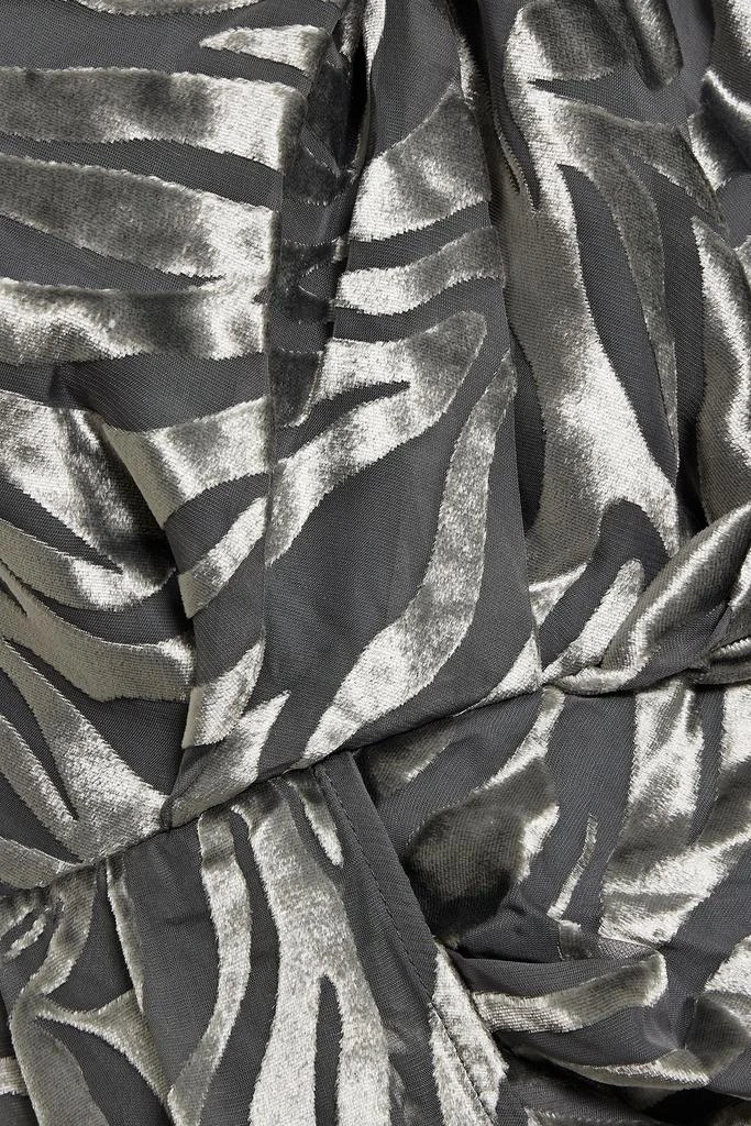 商品IRO|Nimas one-sleeve draped devoré-velvet mini dress,价格¥780,第4张图片详细描述