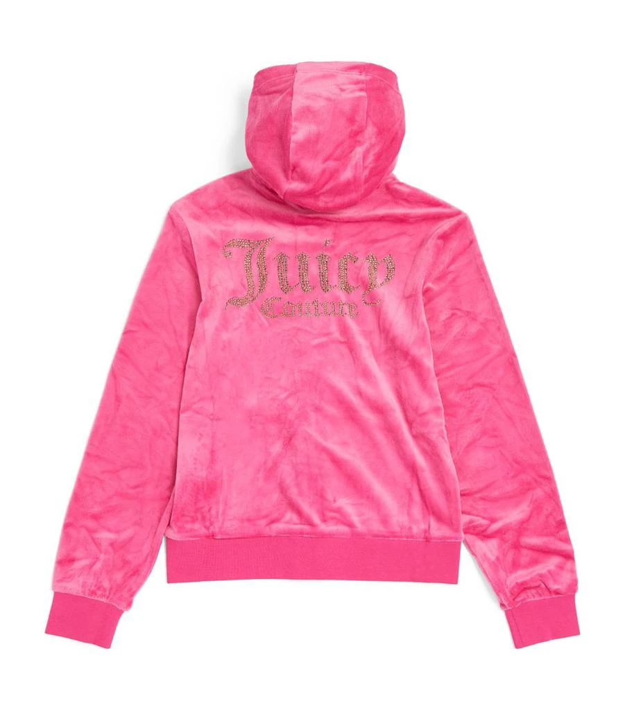 商品Juicy Couture|Velour Diamanté Logo Hoodie (7-16 Years),价格¥756,第2张图片详细描述