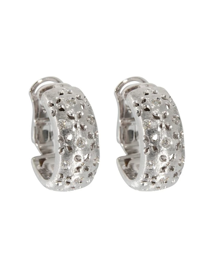 商品[二手商品] Roberto Coin|Roberto Coin Granada Clip On Hoop Earrings in 18k White Gold 3/8 Ctw,价格¥19467,第1张图片