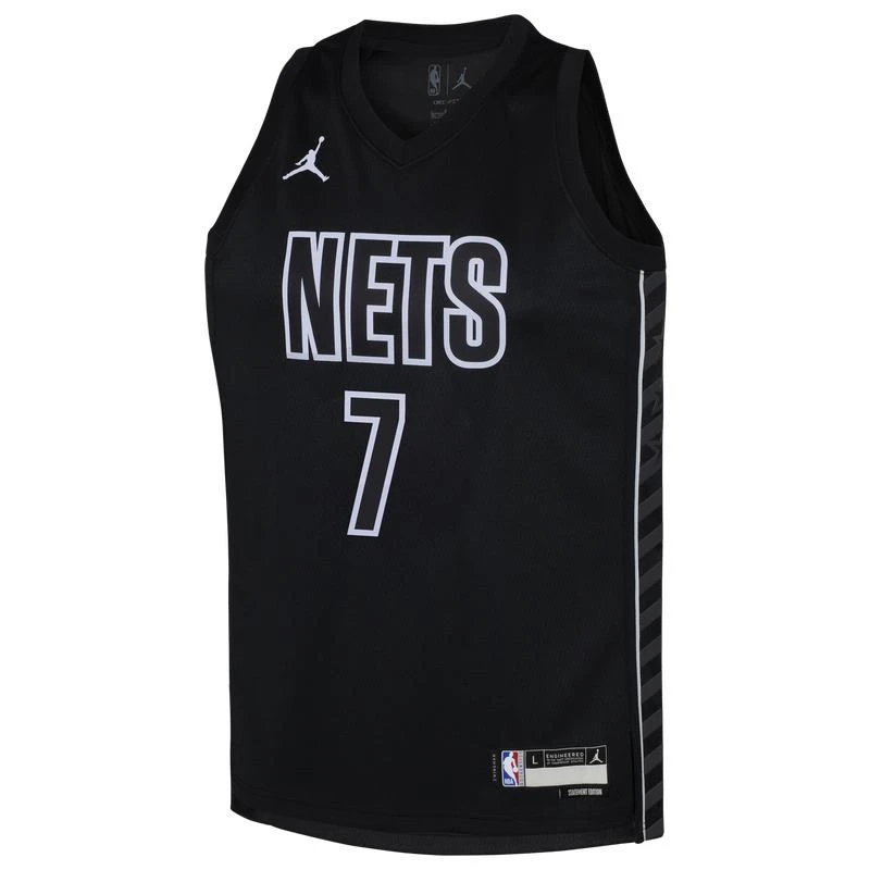 商品Jordan|Jordan Nets Statement Swingman Jersey - Boys' Grade School,价格¥704,第2张图片详细描述