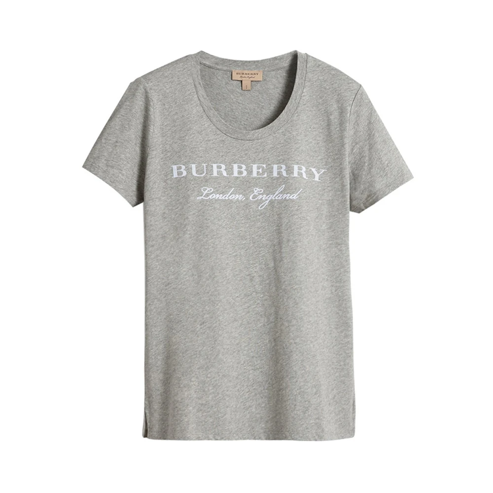 商品[国内直发] Burberry|BURBERRY 灰色女士T恤 4057046,价格¥1598,第1张图片