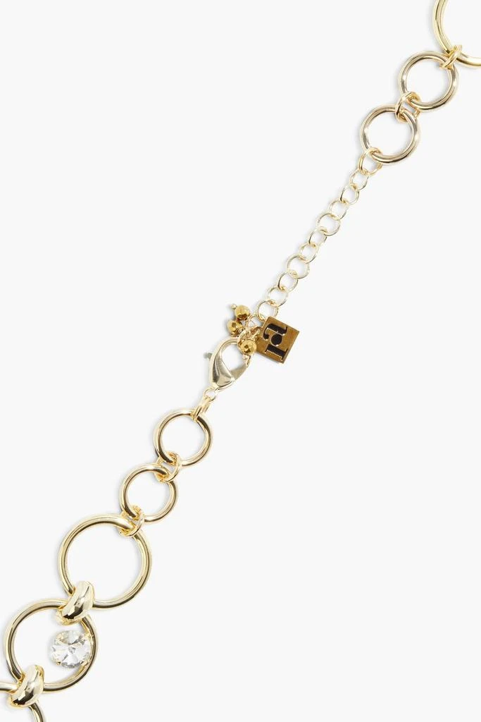 商品ROSANTICA|Gold-tone crystal necklace,价格¥1586,第2张图片详细描述
