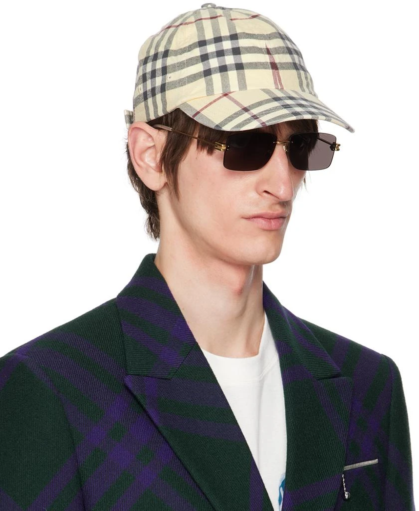 商品Burberry|Beige Check Cap,价格¥3280,第2张图片详细描述