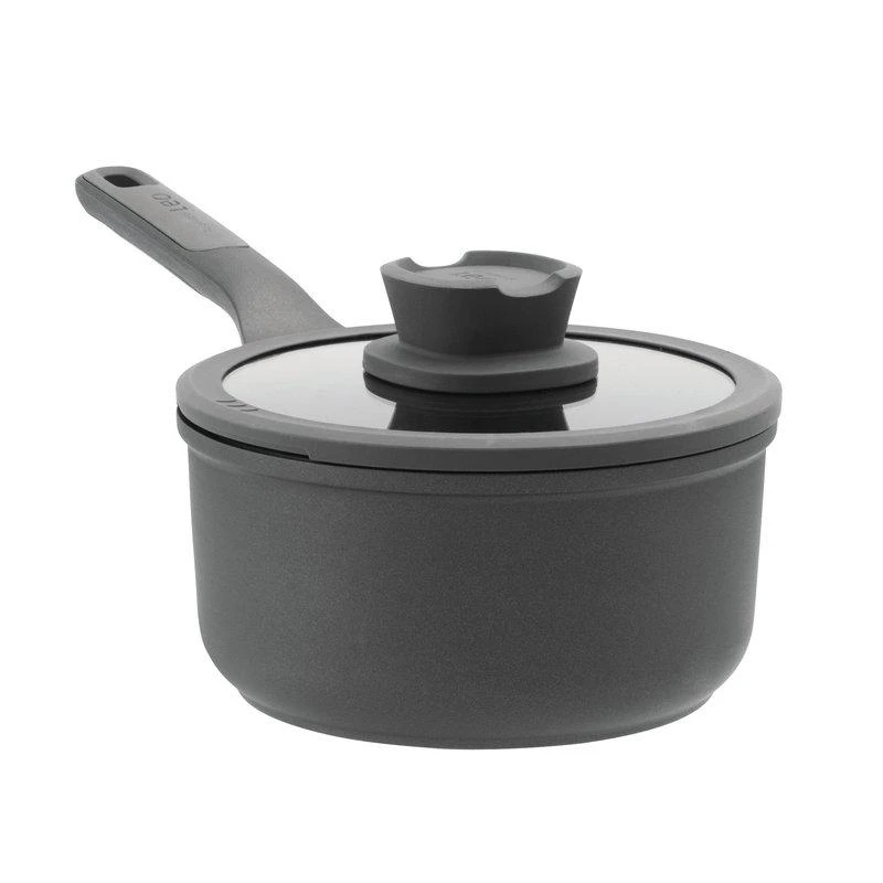 商品BergHOFF|BergHOFF Stone 7" Non-stick Covered Saucepan, 2.1 Qt,价格¥493,第1张图片