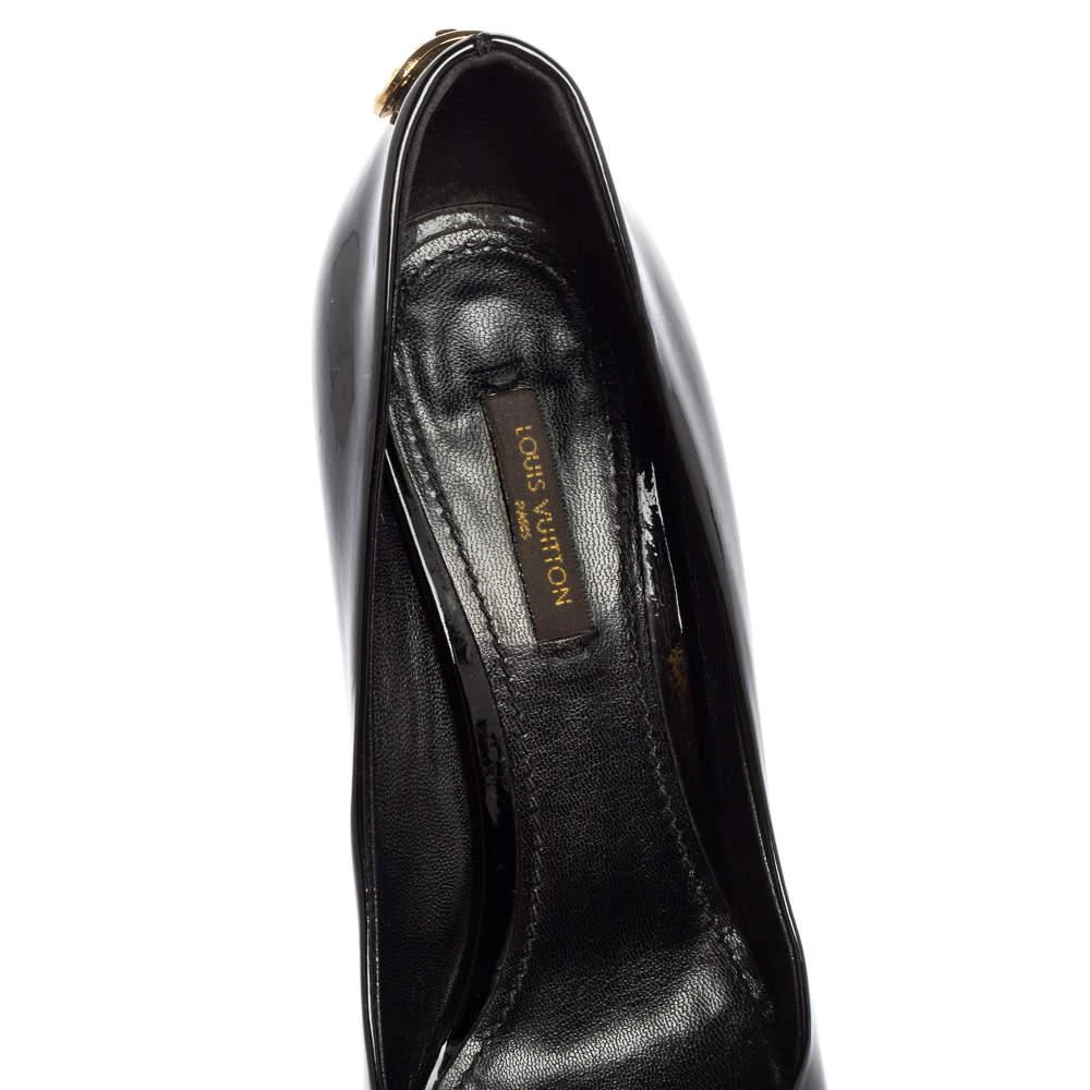 Louis Vuitton Black Patent Leather Lock It Pumps Size 37.5 商品