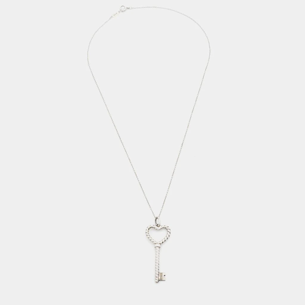 商品[二手商品] Tiffany & Co.|Tiffany & Co. Sterling Silver Twisted Heart Key Pendant Necklace,价格¥1541,第2张图片详细描述