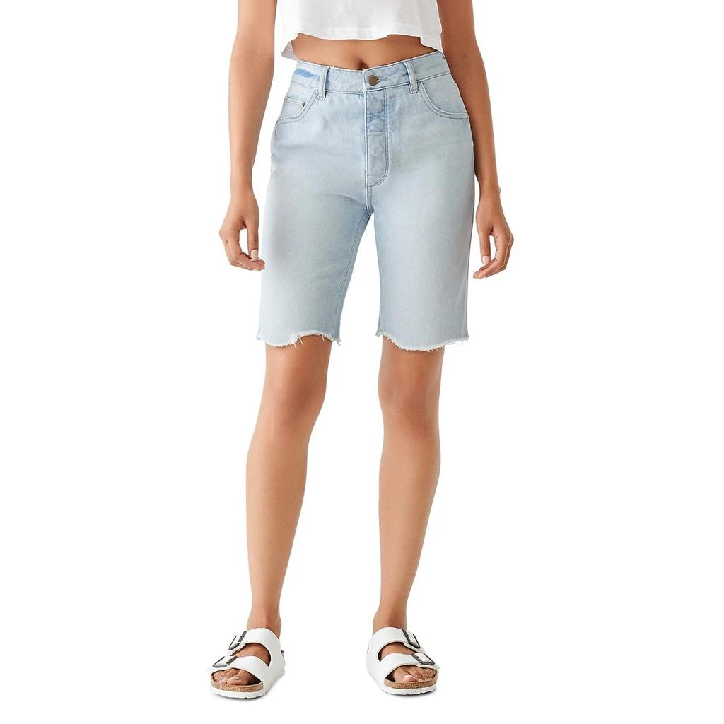 商品DL1961|DL1961 Womens Clara  Cotton Denim Bermuda Shorts,价格¥71,第1张图片