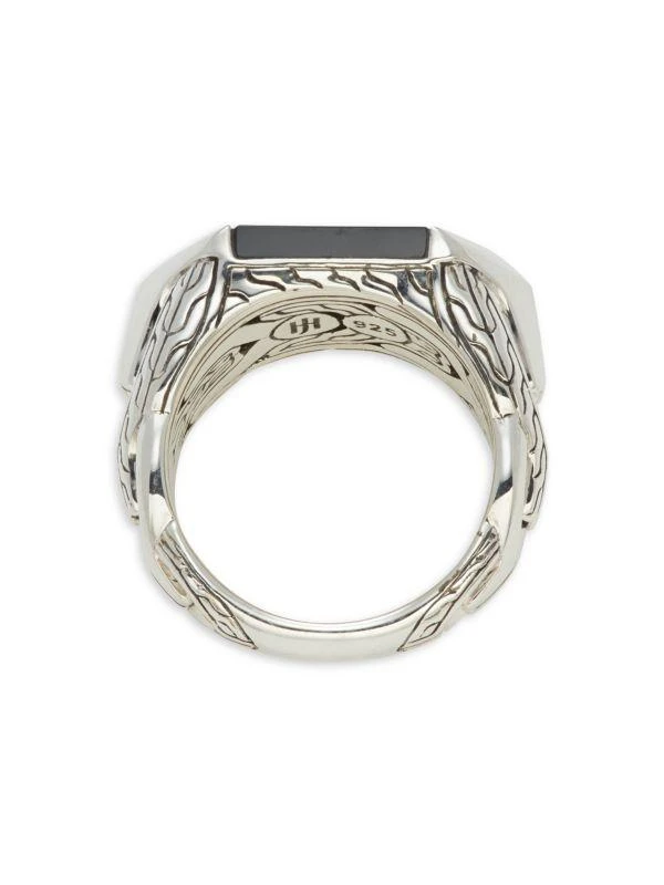 商品John Hardy|Sterling Silver & Black Onyx Signet Ring,价格¥2812,第3张图片详细描述