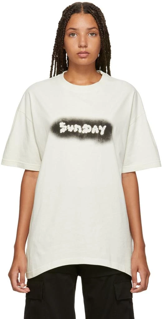 商品Vetements|White 'Sunday' Weekday T-Shirt,价格¥702,第1张图片