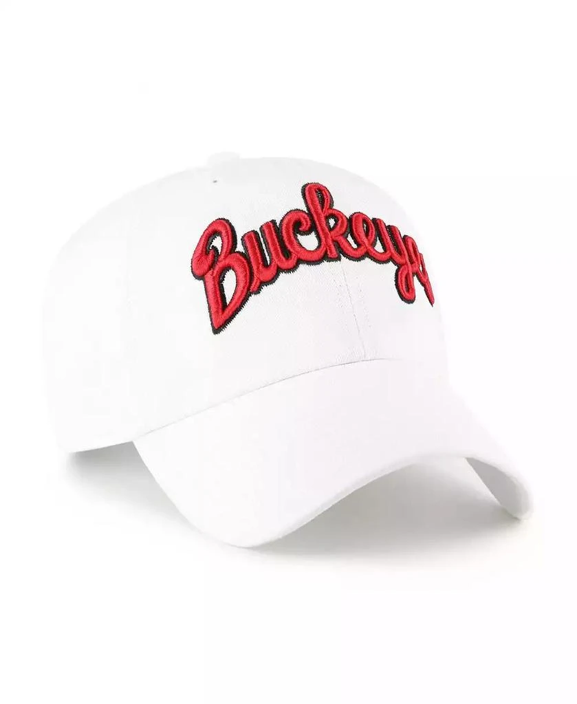 商品47 Brand|Men's White Ohio State Buckeyes Clean Up Adjustable Hat,价格¥223,第2张图片详细描述
