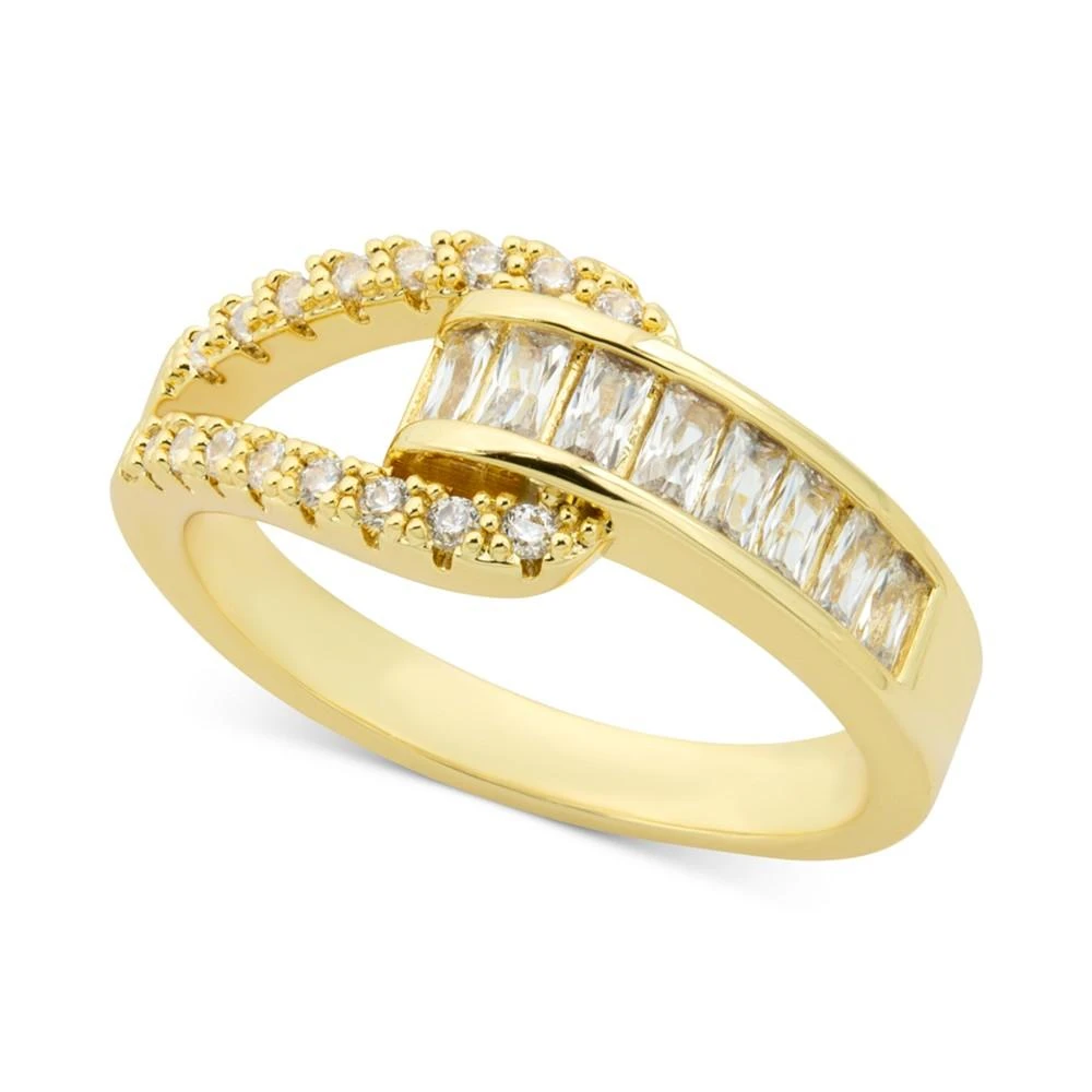 商品Charter Club|Gold-Tone Pavé & Baguette Crystal Ring, Created for Macy's,价格¥221,第1张图片