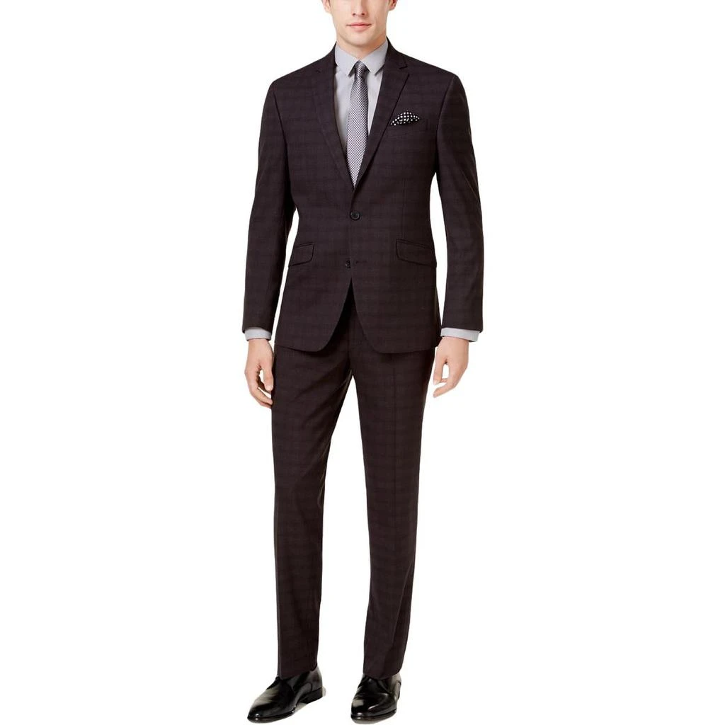 商品Kenneth Cole|Kenneth Cole Reaction Mens Plaid 2PC Two-Button Suit,价格¥417,第1张图片