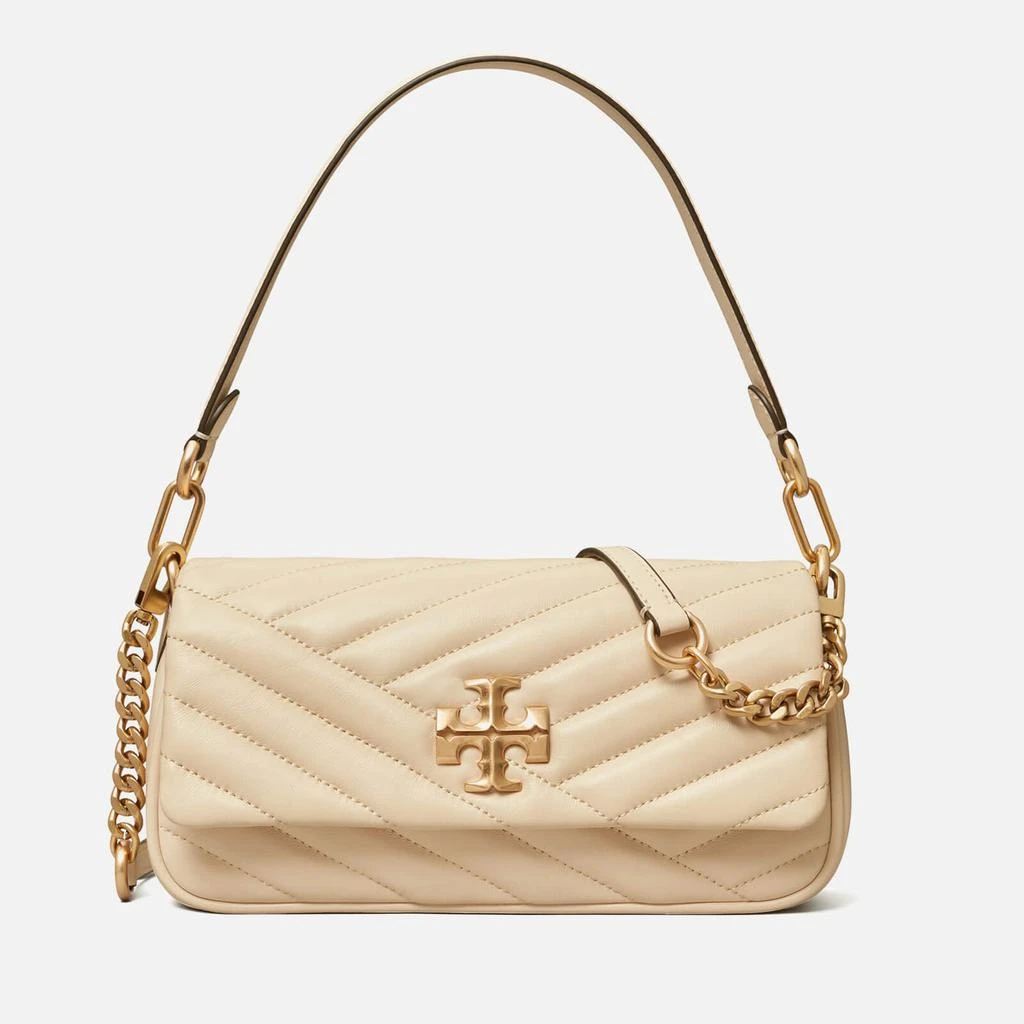 商品Tory Burch|Tory Burch Women's Kira Chevron Small Flap Shoulder Bag - New Cream,价格¥3609,第1张图片