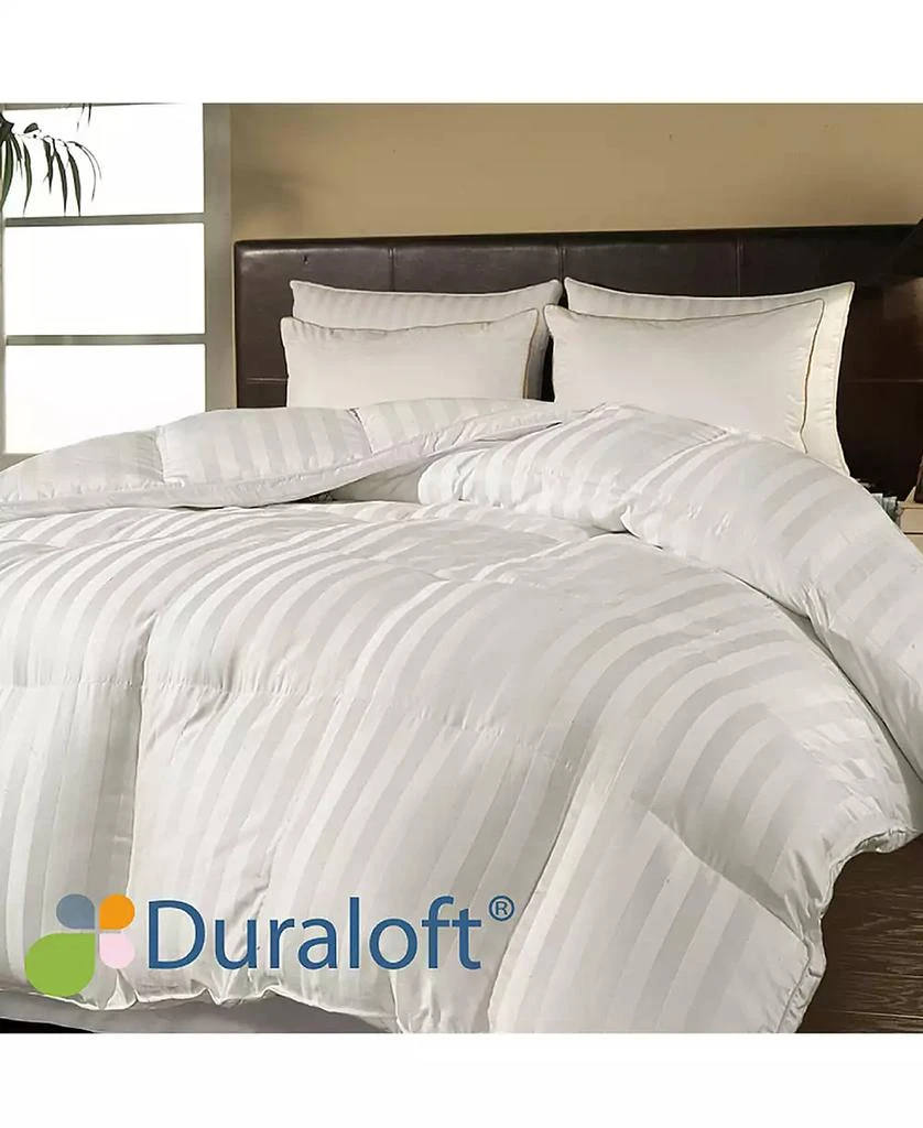 Duraloft® Down Alternative 500 Thread Count Damask Stripe Comforter 商品