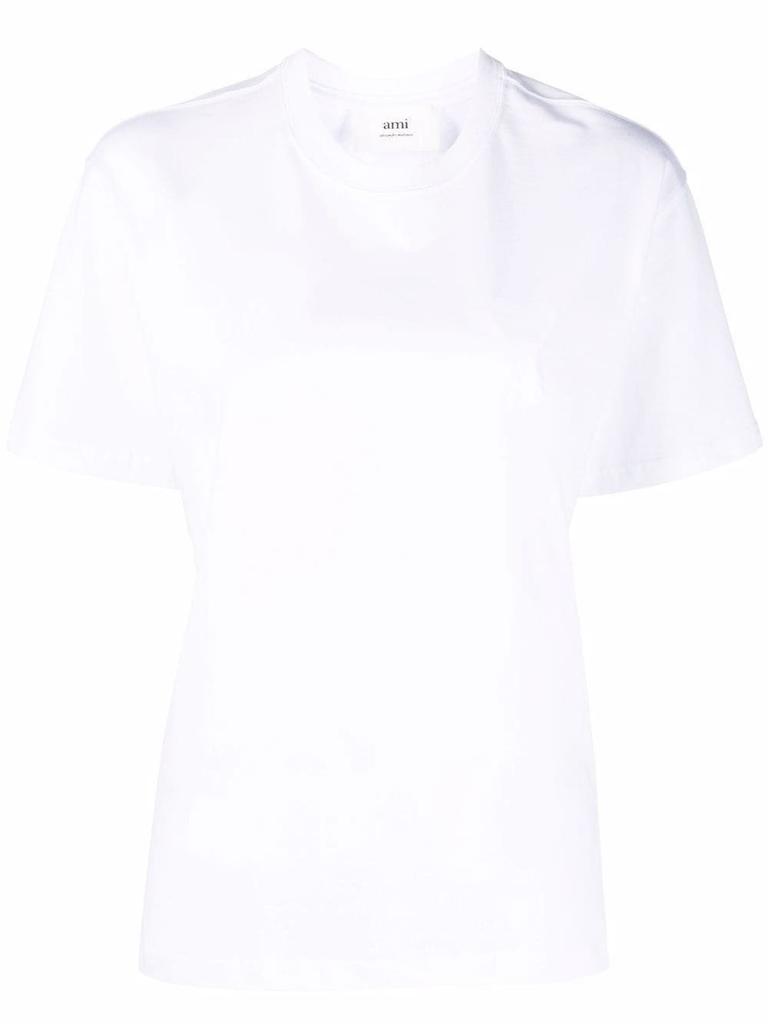 AMI PARIS - Organic Cotton T-shirt With Logo商品第1张图片规格展示