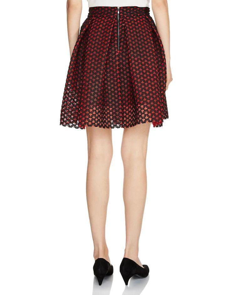 商品Maje|Juliette Pleated Embroidered Mesh Skirt,价格¥1092,第2张图片详细描述