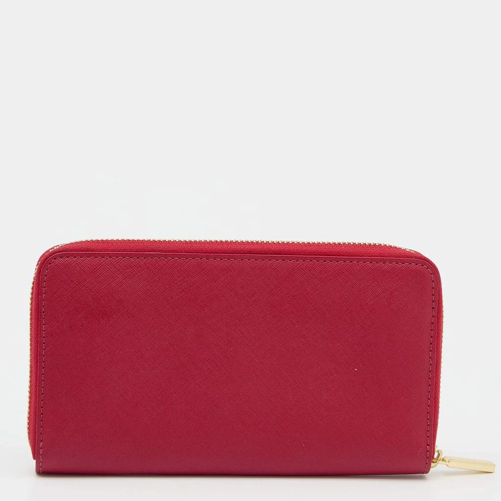 商品[二手商品] Tory Burch|Tory Burch Red Saffiano Leather Robinson Zip Around Wallet,价格¥813,第4张图片详细描述