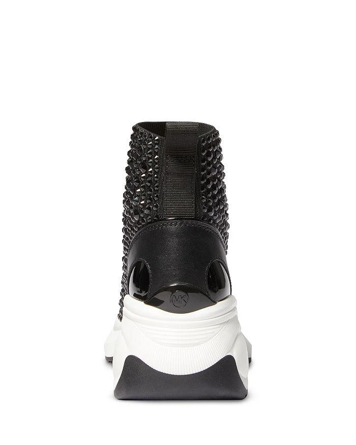 商品Michael Kors|Women's Zuma Almond Toe Crystal Covered Wedge Heel Platform Booties,价格¥1070,第4张图片详细描述