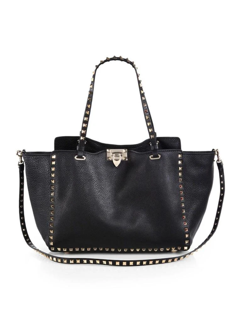 商品Valentino|Valentino - Valentino Garavani Medium Rockstud Leather Tote,价格¥20210,第1张图片